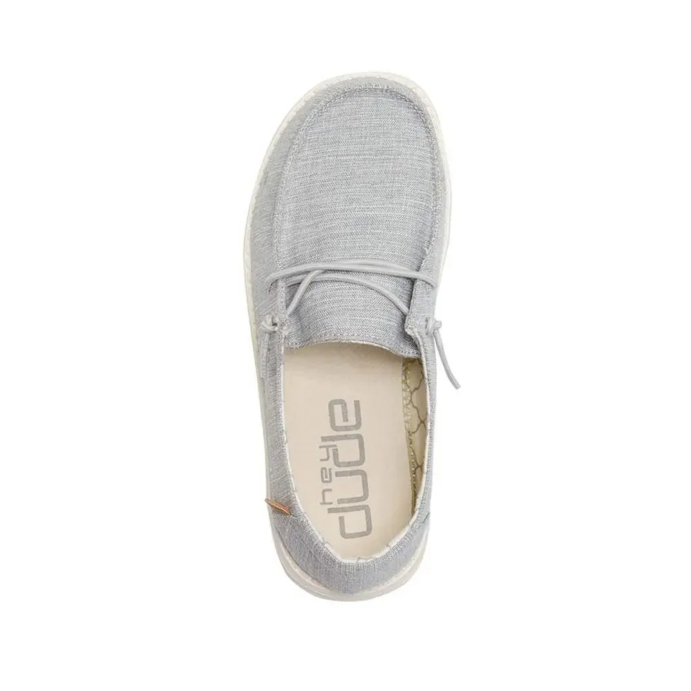 HEY DUDE GIRL'S WENDY TODDLER LINEN GREY SIZE 10 | GIRL’S SHOES |
